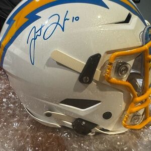 Justin Herbert Full Size Speedflex Authentic Autographed, Beckett Authenticity